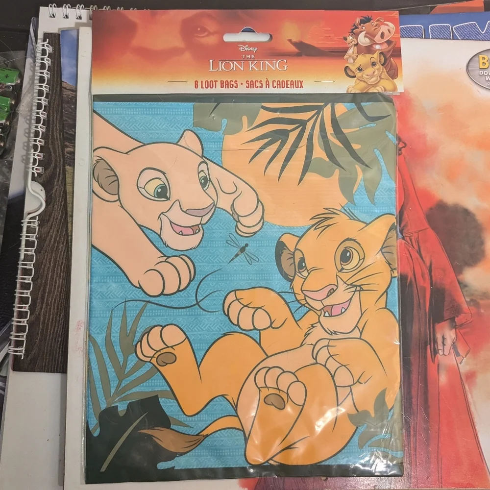 SALE Disney The Lion King 8 Count Loot Party Treat Themed Kids Bags